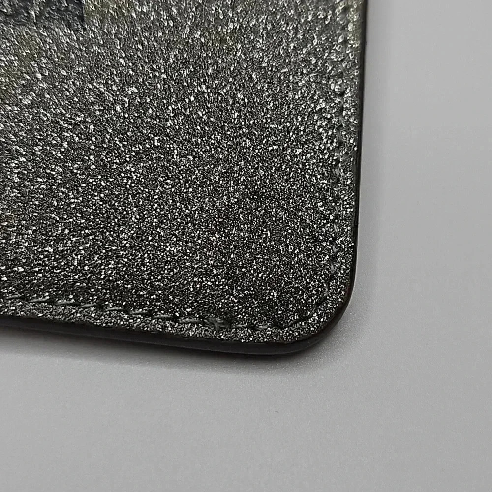 Balenciaga Silver Glitter Zippy Pouch with Key Ring, dust bag included - Picture 4 of 7